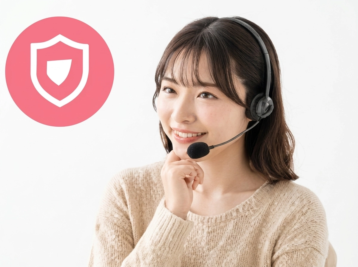 困りごとに対応する女性