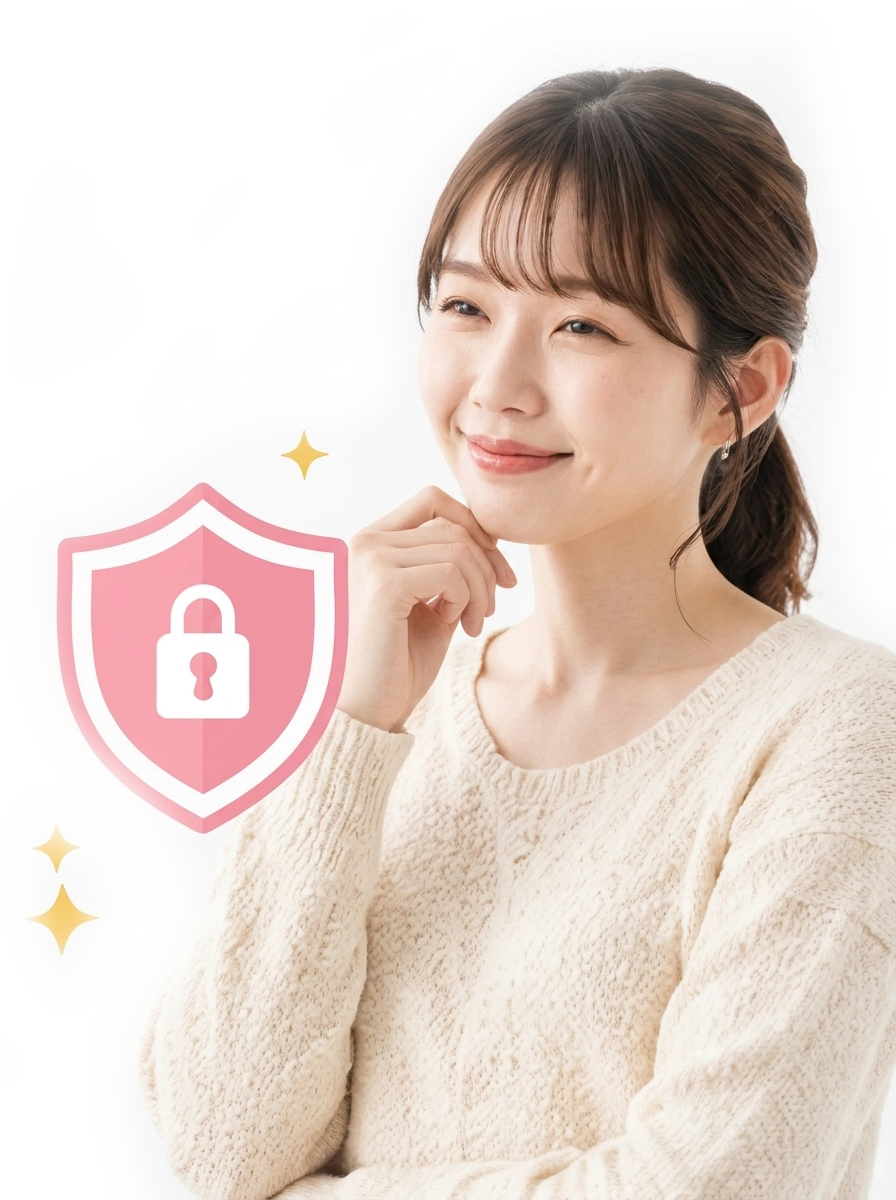 プライバシーについて相談する女性