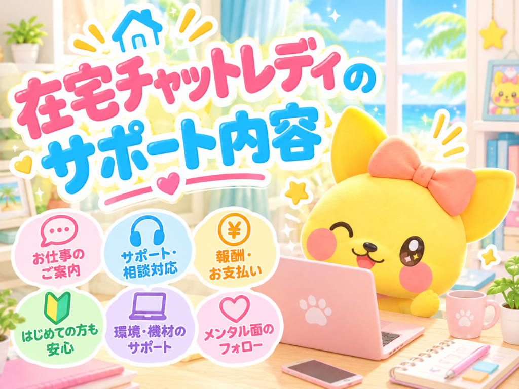🌷在宅チャットレディのサポート内容🌷