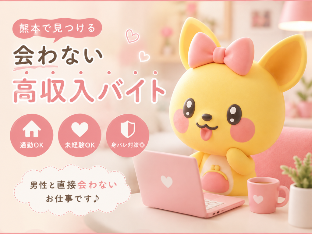 熊本で「会わない高収入バイト」ってある？実はこんな働き方もあります🍨｜ポケットワーク熊本