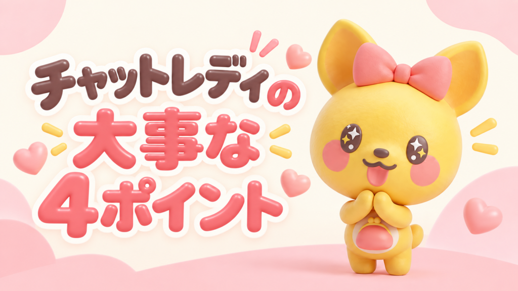 チャットレディを頑張っているのに伸びない？熊本店が見る「詰まりポイント」4つ