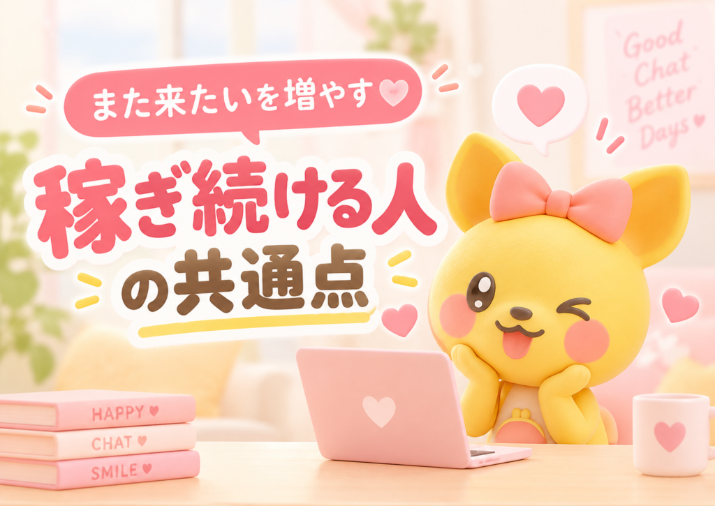 ライブチャットは“たくさんの人を呼ぶ仕事”ではない。データで見えた、稼ぎ続ける人の共通点